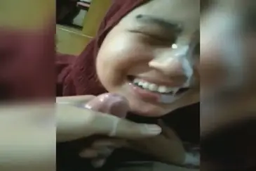 Muka Cewek Jilbab Coklat Kena Croot Skandal HD